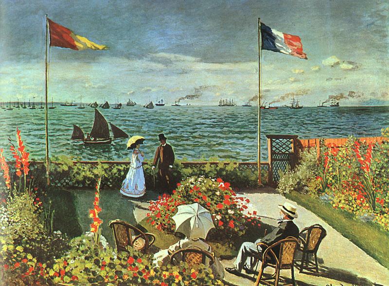 Claude Monet Terrace at St Adresse France oil painting art